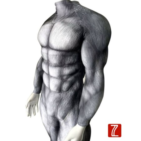 Combinaisons Petsuits Musclées Husky | Costume de fourrure musculaire rembourré 3D