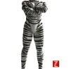 Zebra Muscle Petsuit | 3D Padded Furry Muscle Costume