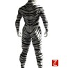 Costume de muscle à motif zèbre | Costume de fourrure musculaire rembourré 3D
